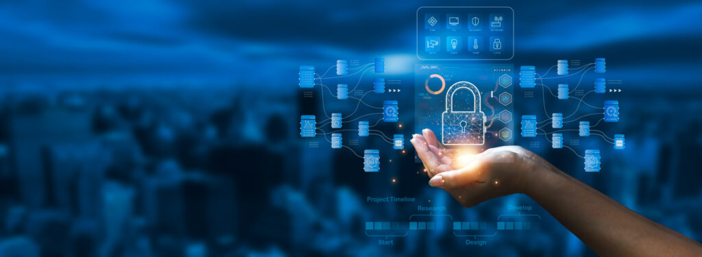 cyber security concept and internet privacy data protection Mode